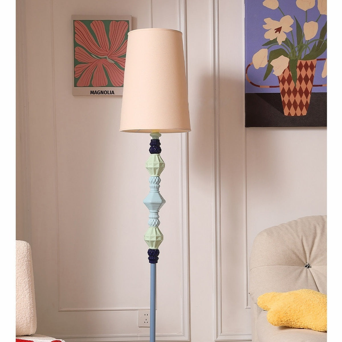Pastel Colorful Ceramic Floor Lamp