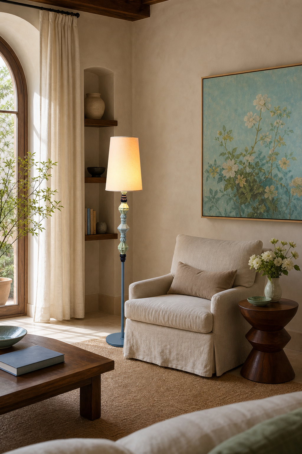 
Pastel Colorful Ceramic Floor Lamp