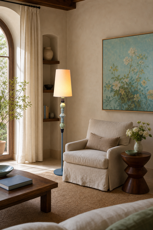 
Pastel Colorful Ceramic Floor Lamp