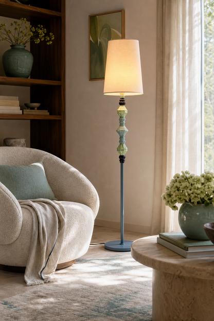 Pastel Colorful Ceramic Floor Lamp