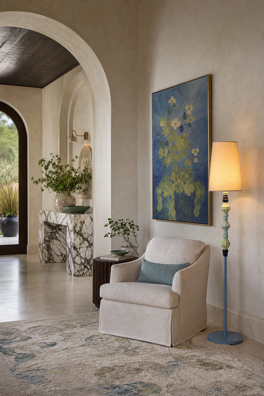 
Pastel Colorful Ceramic Floor Lamp