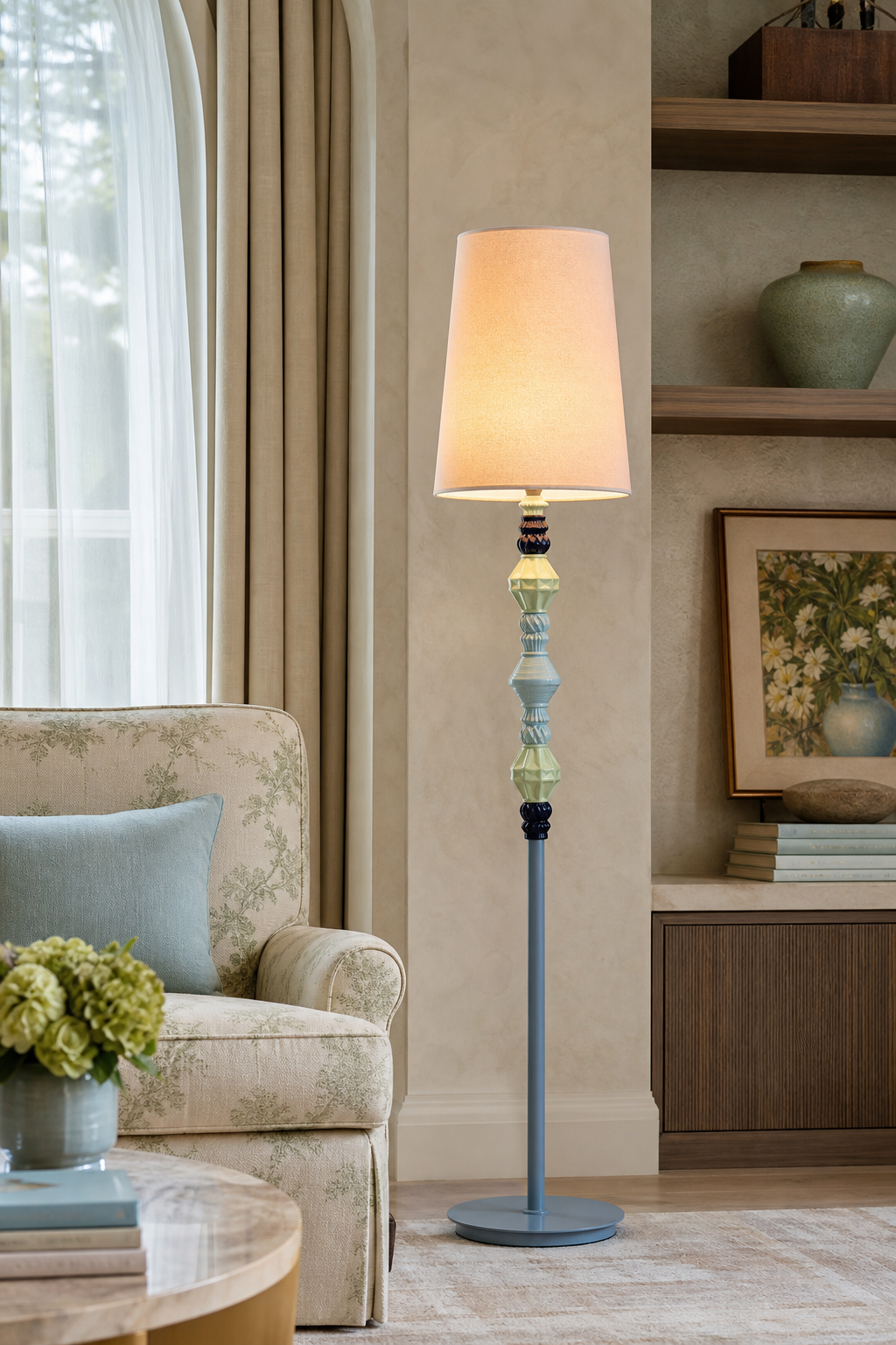 
Pastel Colorful Ceramic Floor Lamp