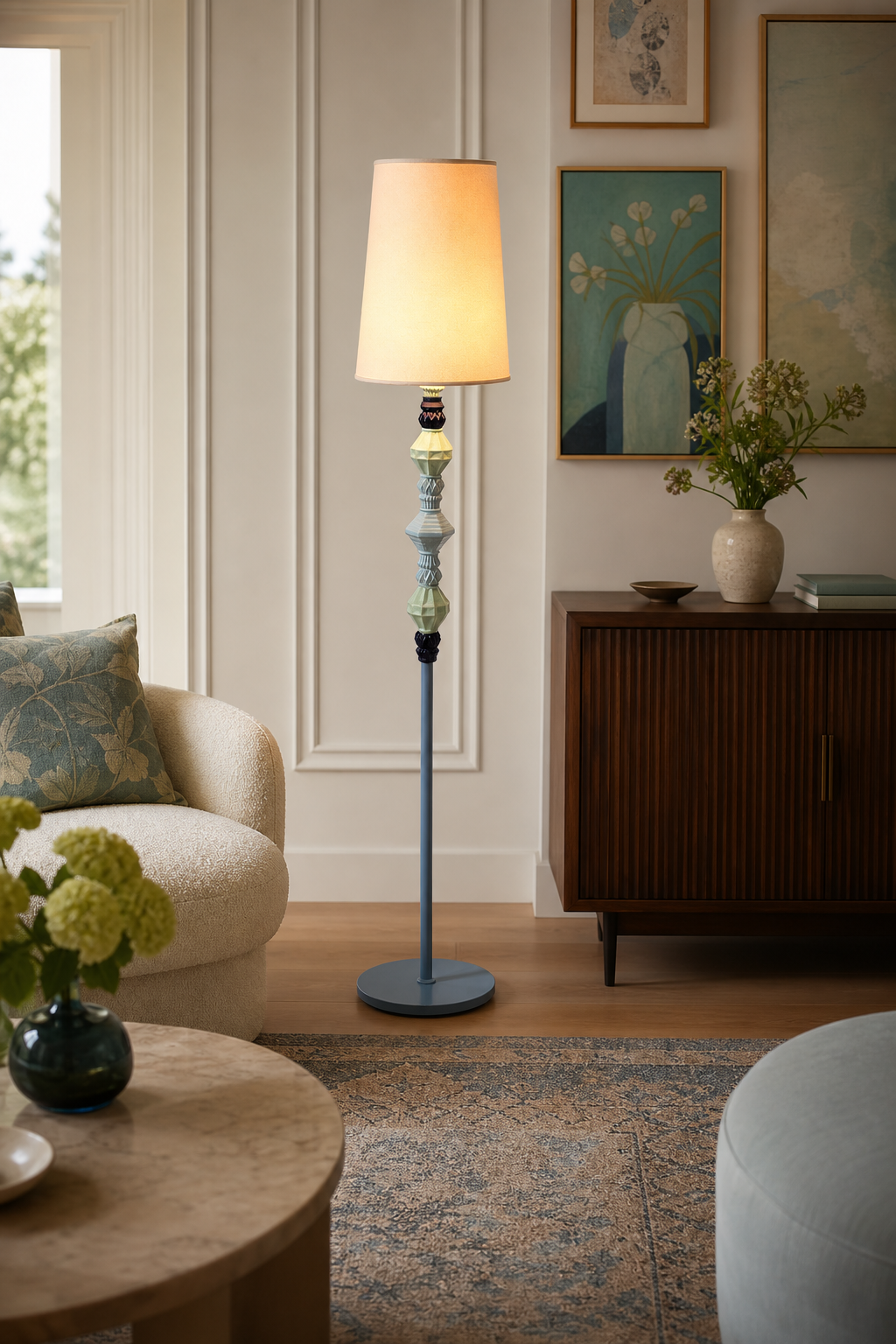 
Pastel Colorful Ceramic Floor Lamp